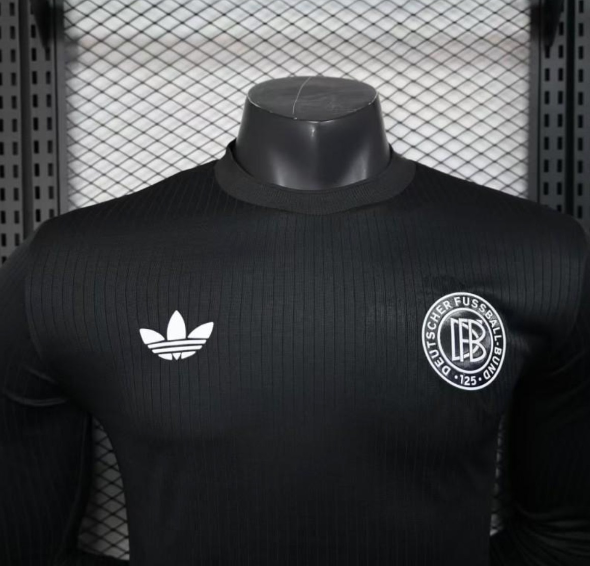 Germany 125th Anniversary Player Jersey Long Sleeve Black