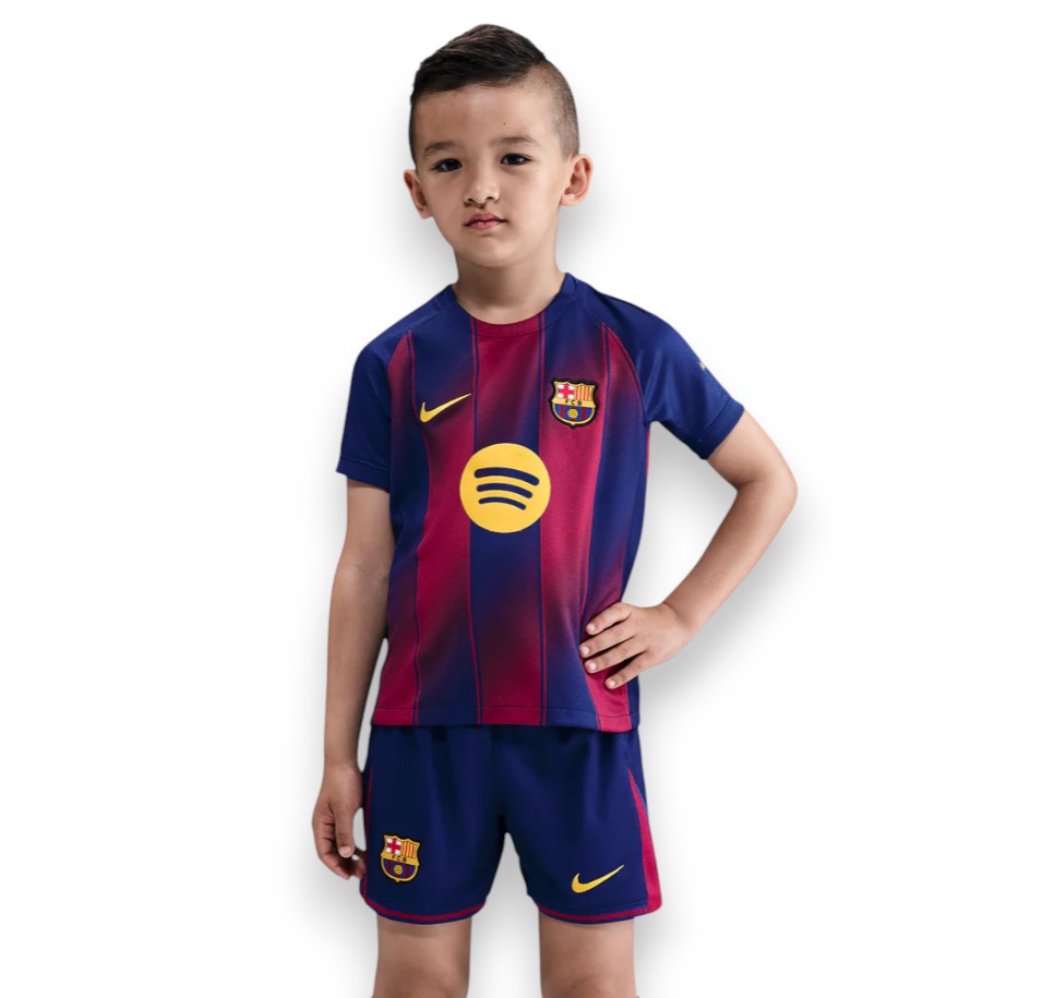 Kids Barcelona Home Kit 2025/26