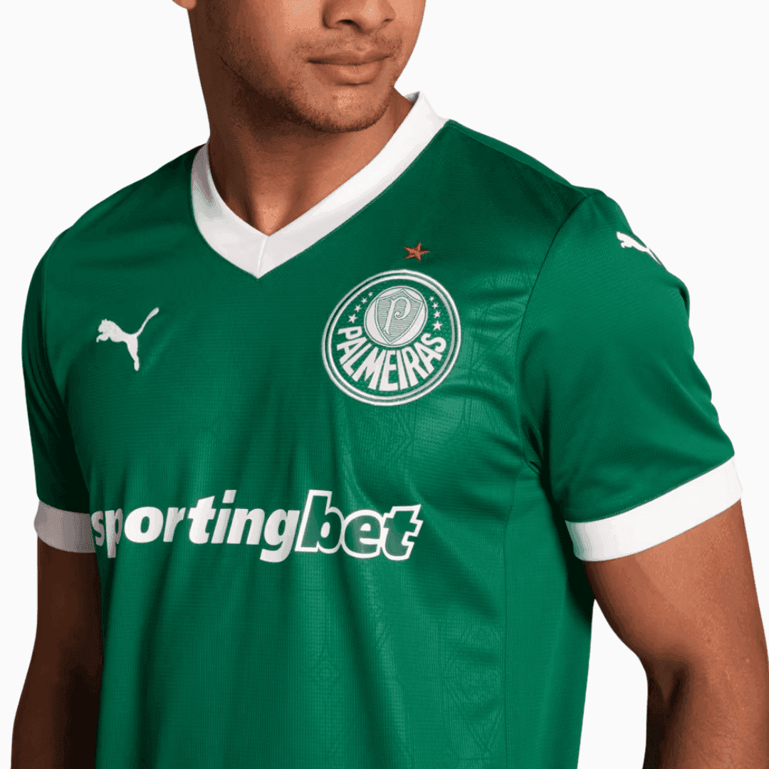 Camisa Puma Palmeiras 2025/26 I - Gómes N° 15