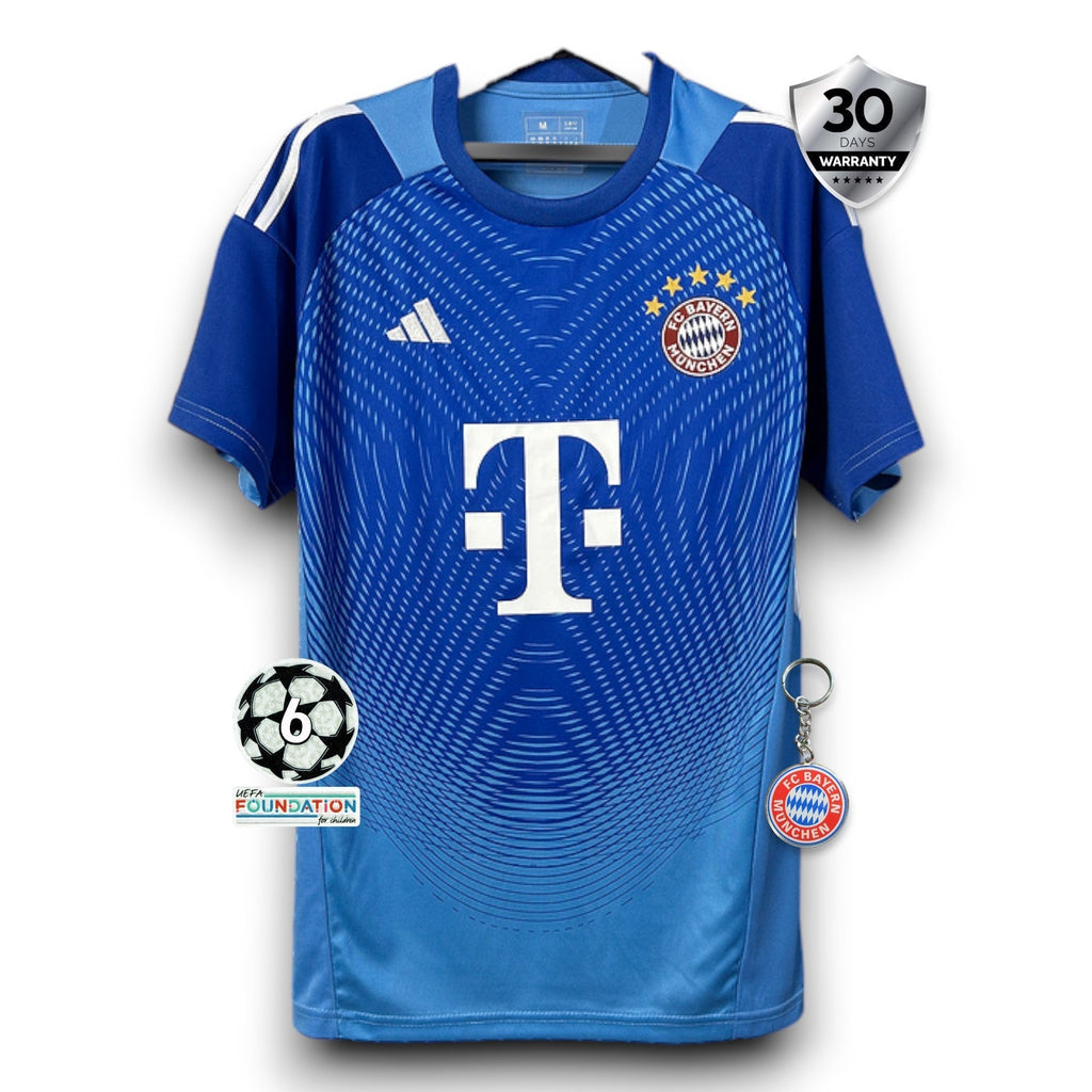 Bayern Munich Goalkeeper Blue Jersey 2025/26