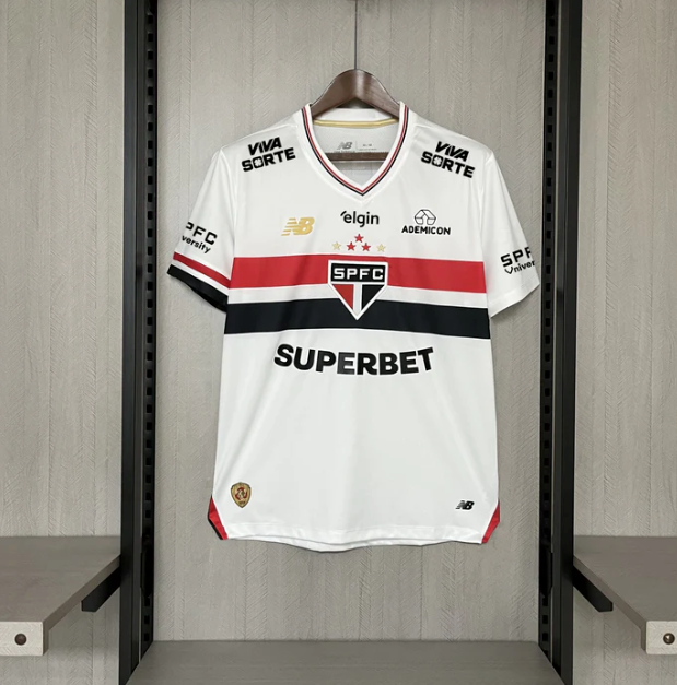 Camisa São Paulo I 25/26 Com Patrocínios