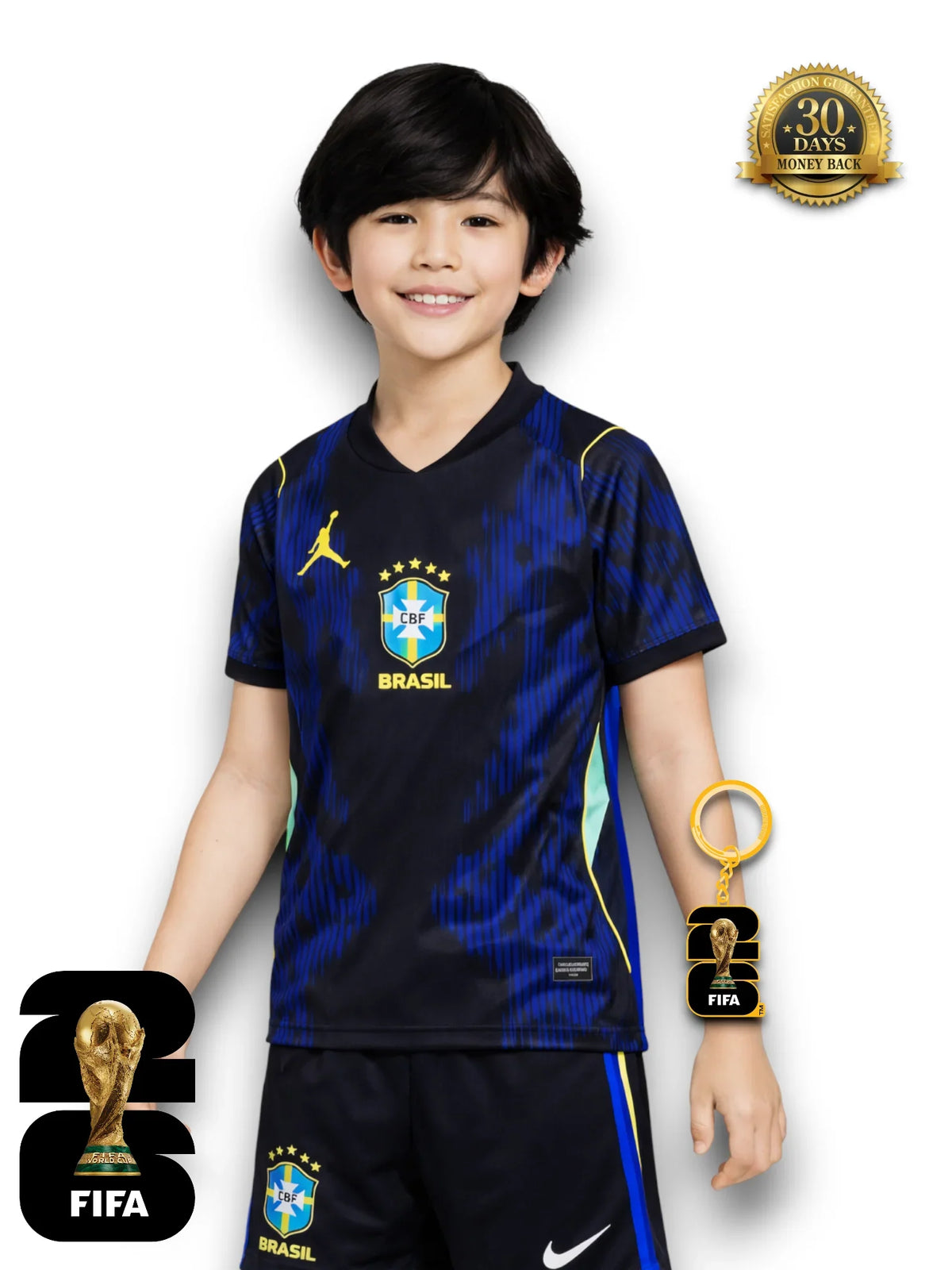 Kids Brazil World Cup Away 2026
