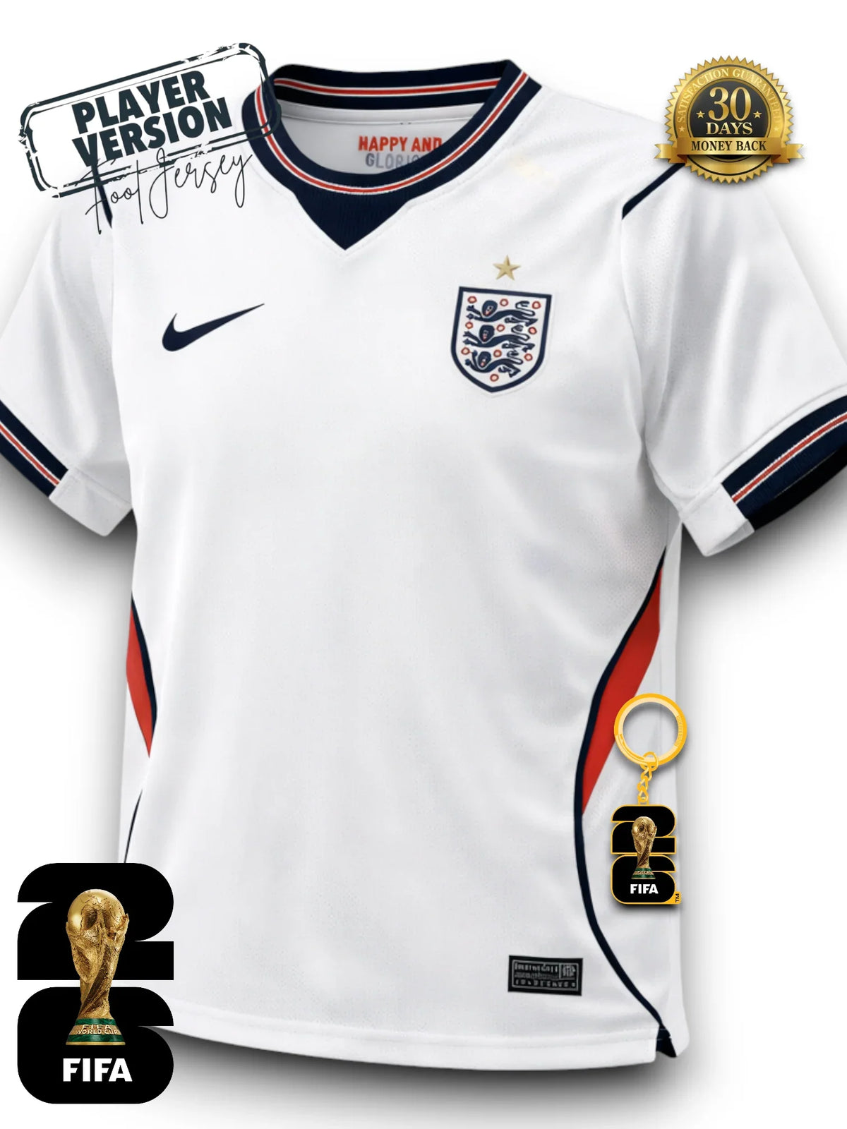 England World Cup 2026 Jersey - Player Version