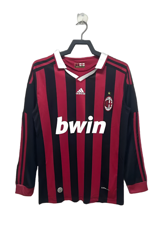 AC Milan 09/10 I Home Jersey - Long Sleeve Retro Version