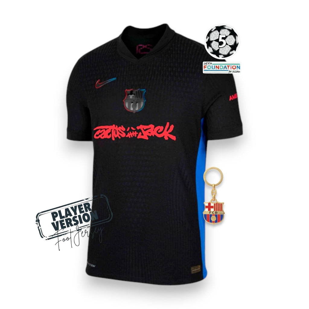 Barcelona Player Jersey Away X Travis Scott