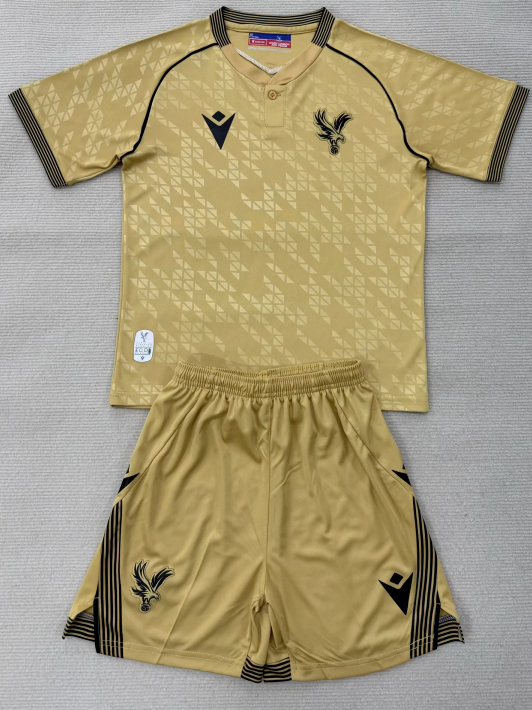 Kids Crystal Palace Away Eagle Gold Kit 2025/26