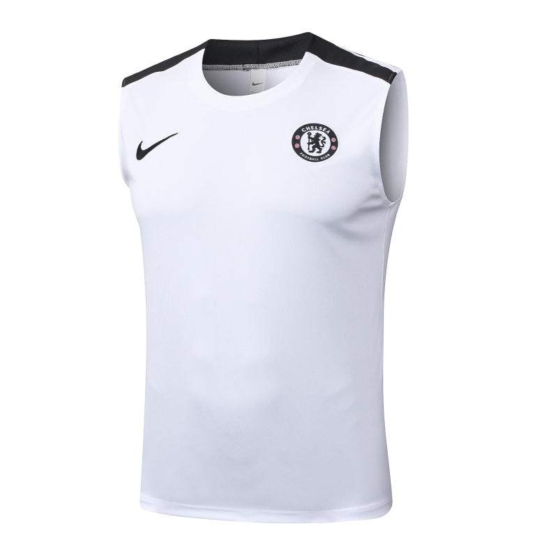 Chelsea Kit White Jersey + Shorts - No Sleeve 25/26