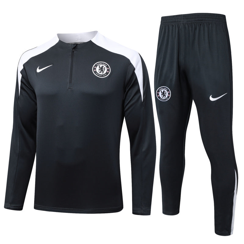 Chelsea Pre-Match Black Tracksuit 25/26