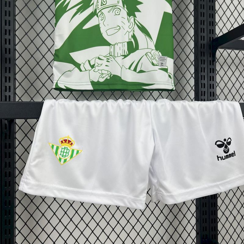 Kids Real Betis 2025/26 Hummel x Limited Edition Naruto Jersey