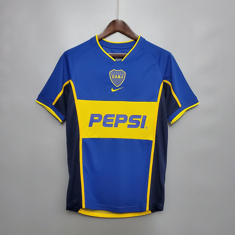 Boca Juniors 2002 Home Jersey - Retro Version