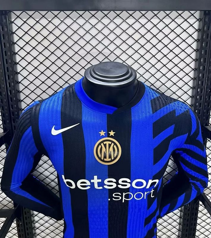 Inter Milan Home 2024/2025 Player Jersey - Long Sleeve