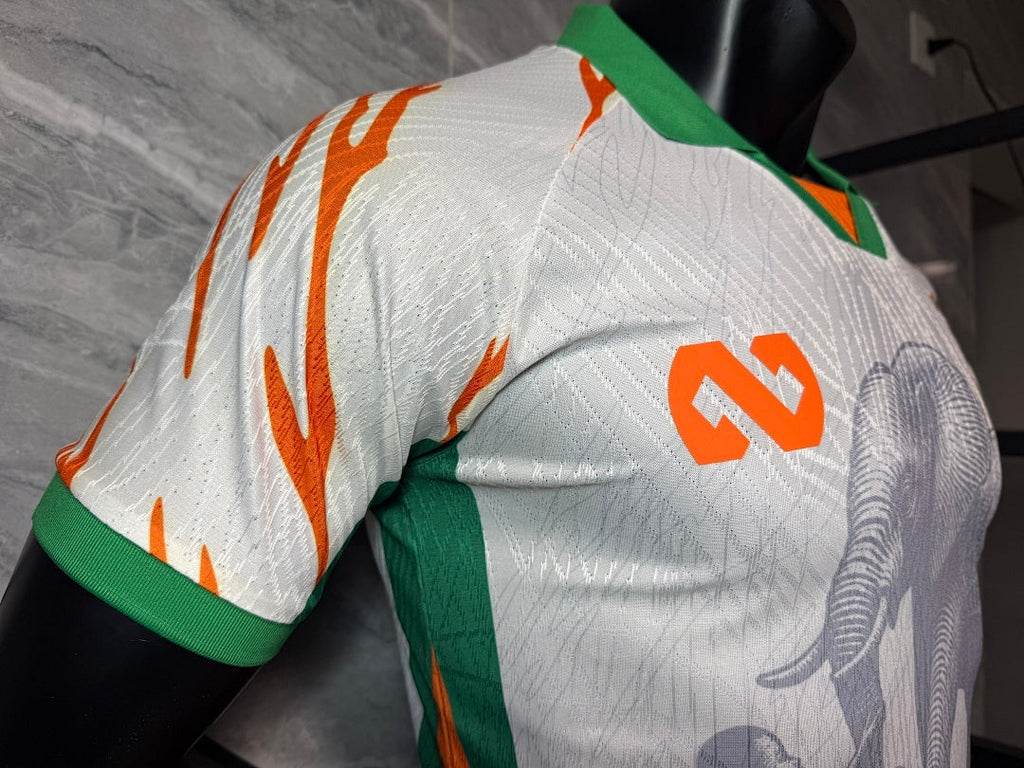 Ivory Coast Special Edition White Jersey - Player Version