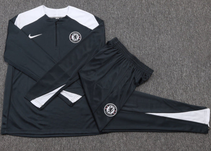 Chelsea Pre-Match Black Tracksuit 25/26