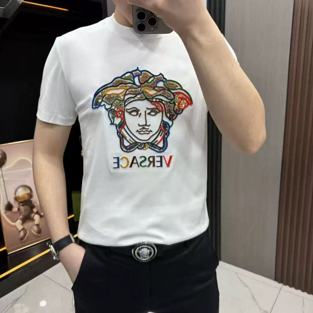 letter 2 color fashion T-shirt 090201