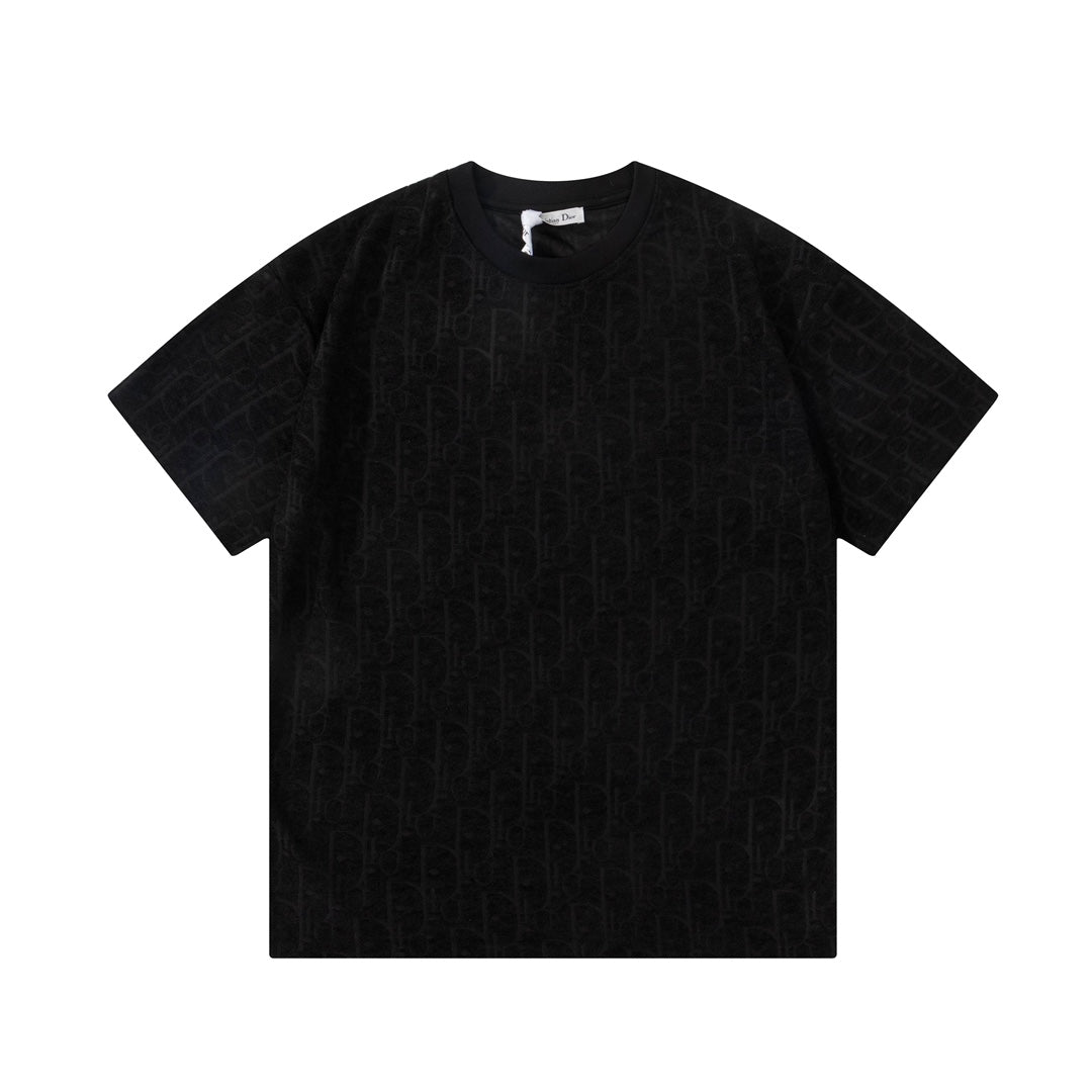 Jacquard towelling T-shirt