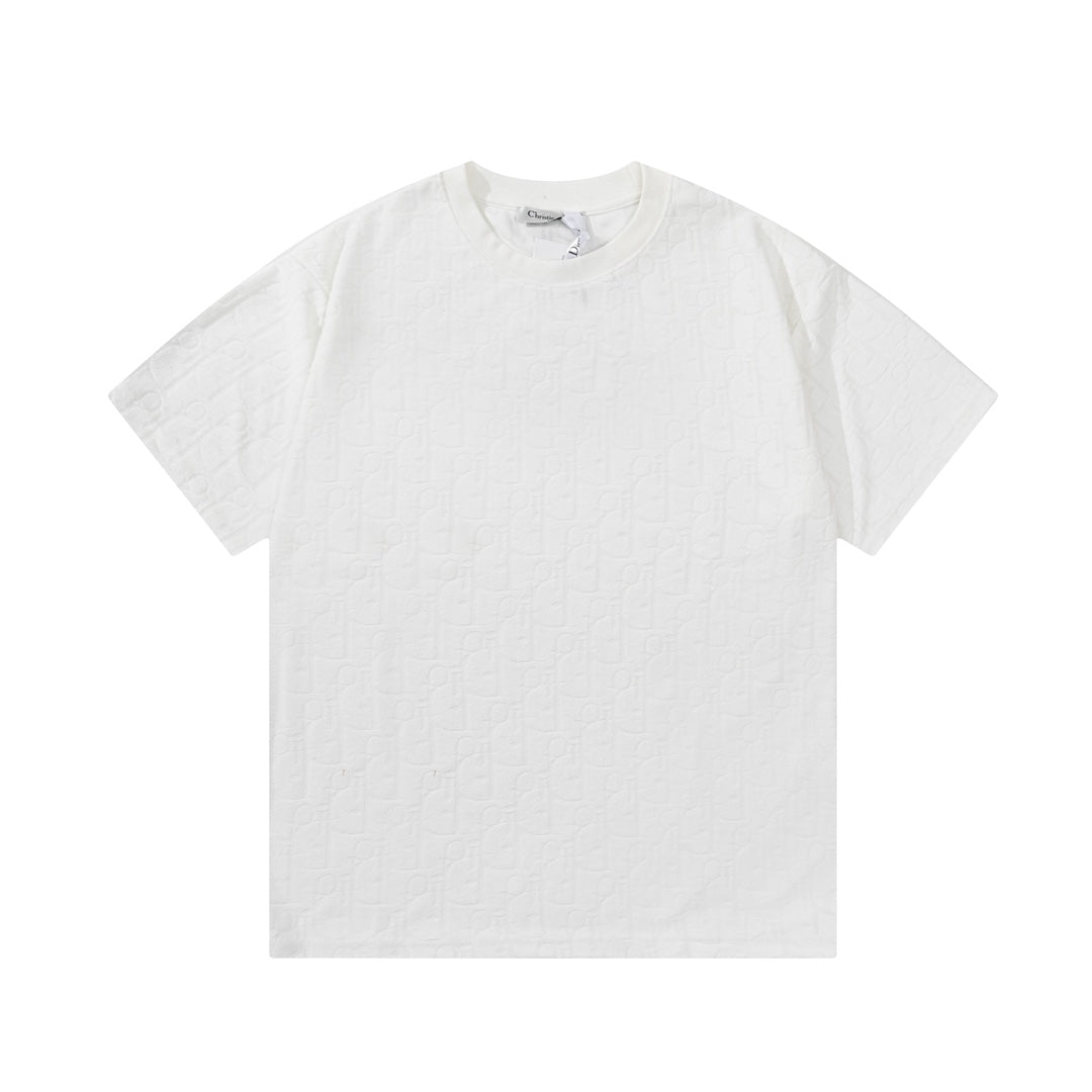 Jacquard towelling T-shirt