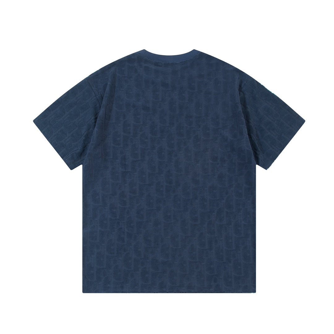 Jacquard towelling T-shirt