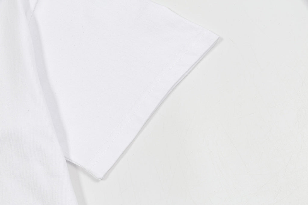 EMBOSSED PRINT COTTON T-SHIRT