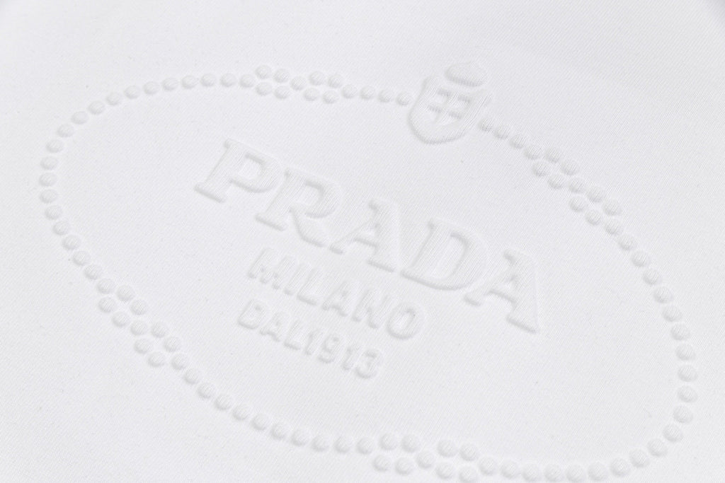 EMBOSSED PRINT COTTON T-SHIRT