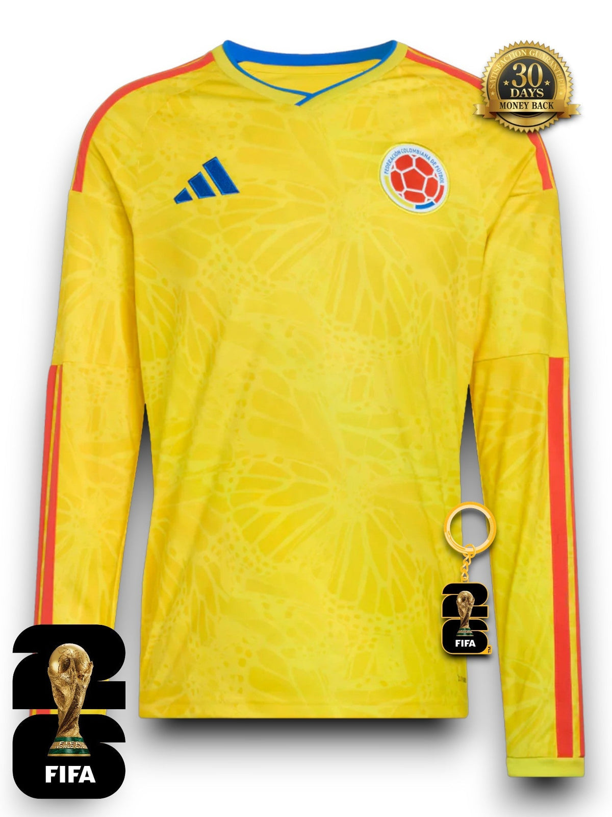 Colombia World Cup 2026 Jersey - Long Sleeve