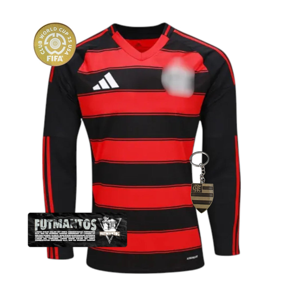 Camisa Flamengo CRF l 25/26 Manga Longa - Super Mundial