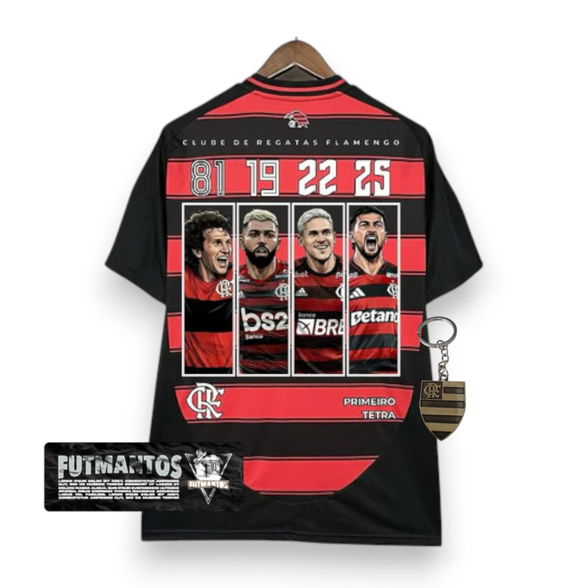 Camisa FLAMENGO CRF I 25/26 - TETRA CAMPEÃO